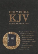 KJV Holy Bible - PU Leather Cover -Large Print - Black